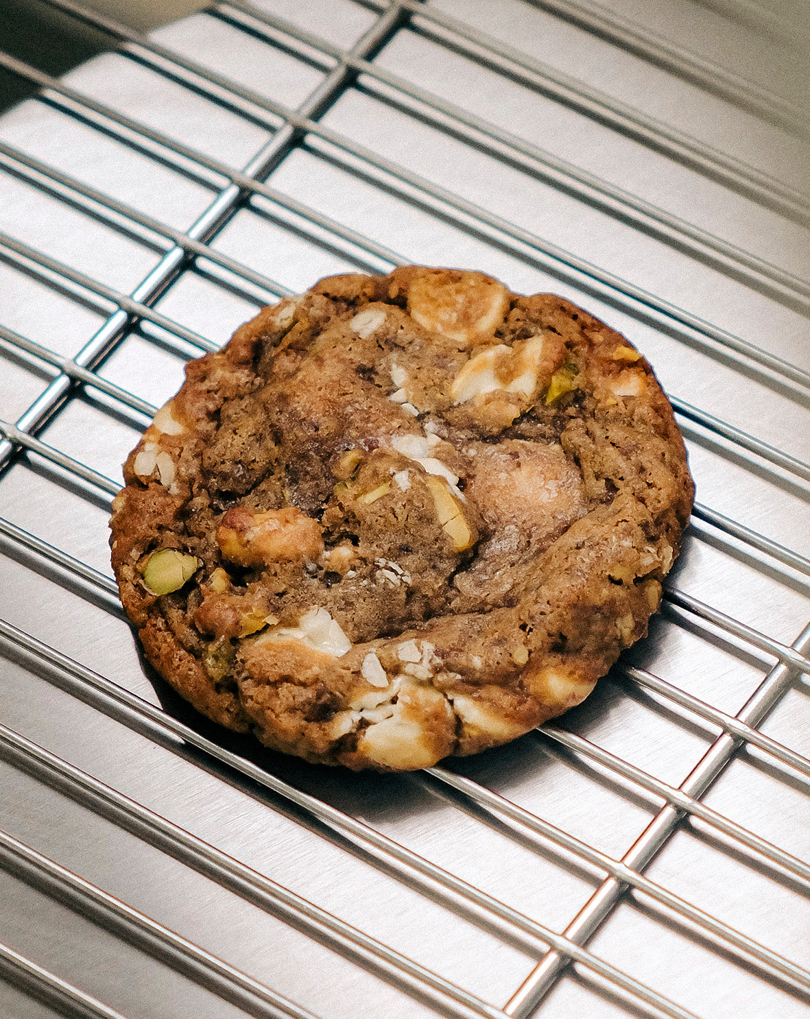 Cookie Pistacho y Choco Blanco